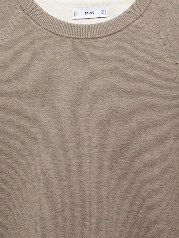 MANGO MAN Pullover 'Ten' i brun