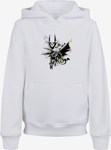 F4NT4STIC Sweatshirt 'DC Comics Superhelden Batman Batface Splash' in White: front