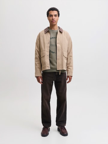 Sweat-shirt 'JJBENSON' JACK & JONES en vert