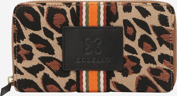 CODELLO Wallet in Brown: front