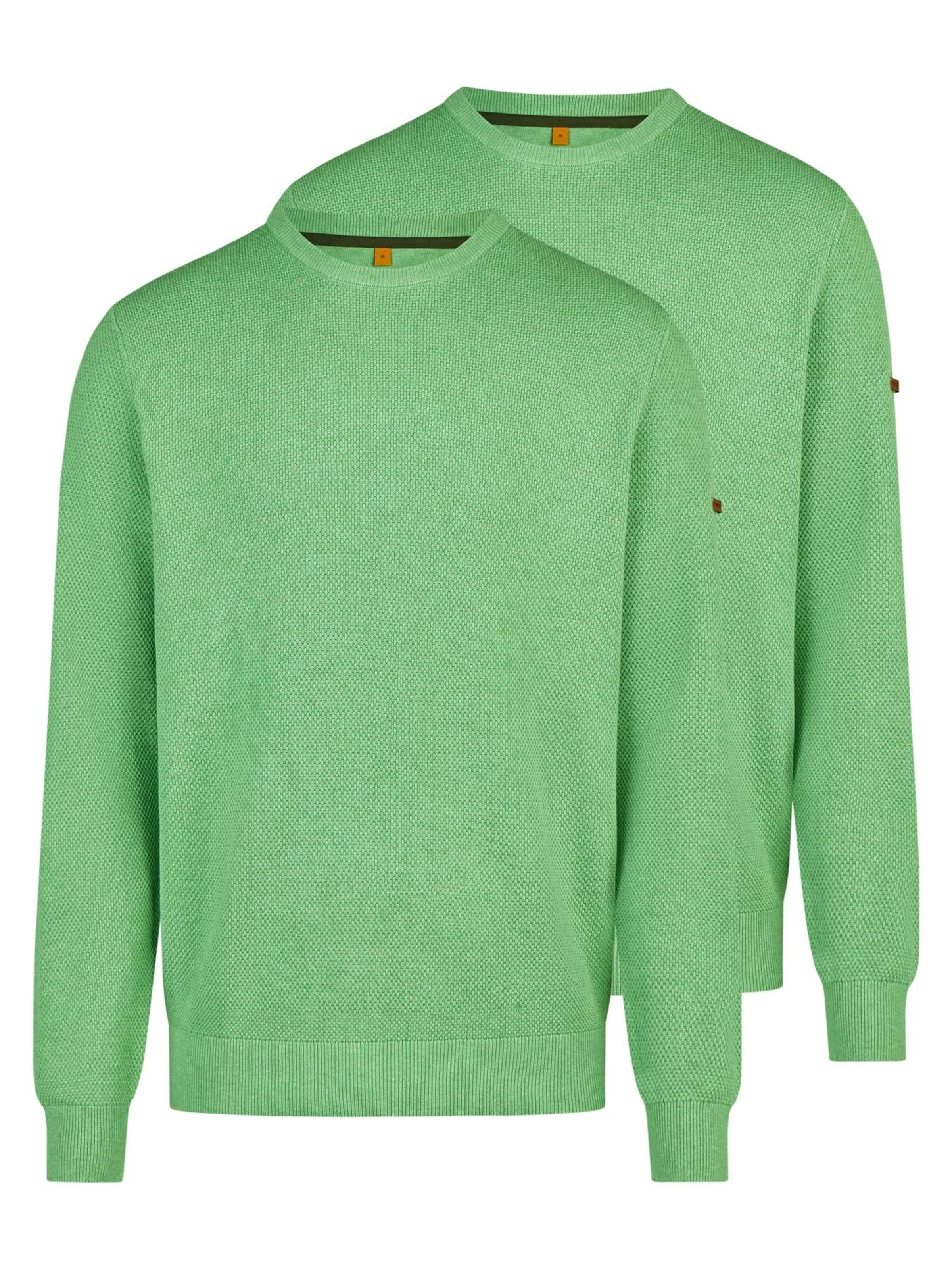 redmond Pullover 'Basic'‌‌‌‌‌‌‌‌‌‌ in Grün: Vorderseite