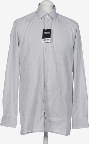 OLYMP Button Up Shirt in M in Grey: front