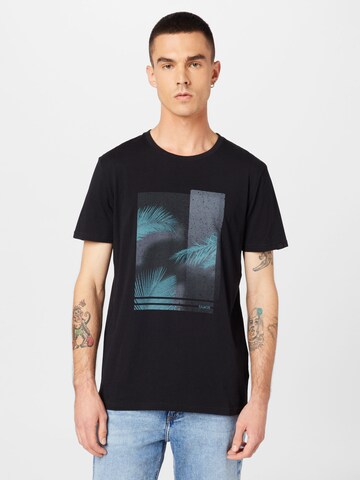 Ragwear Shirt 'VESPIO' in Zwart: voorkant