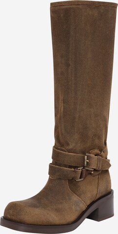 MAX&Co. Boots in Brown: front