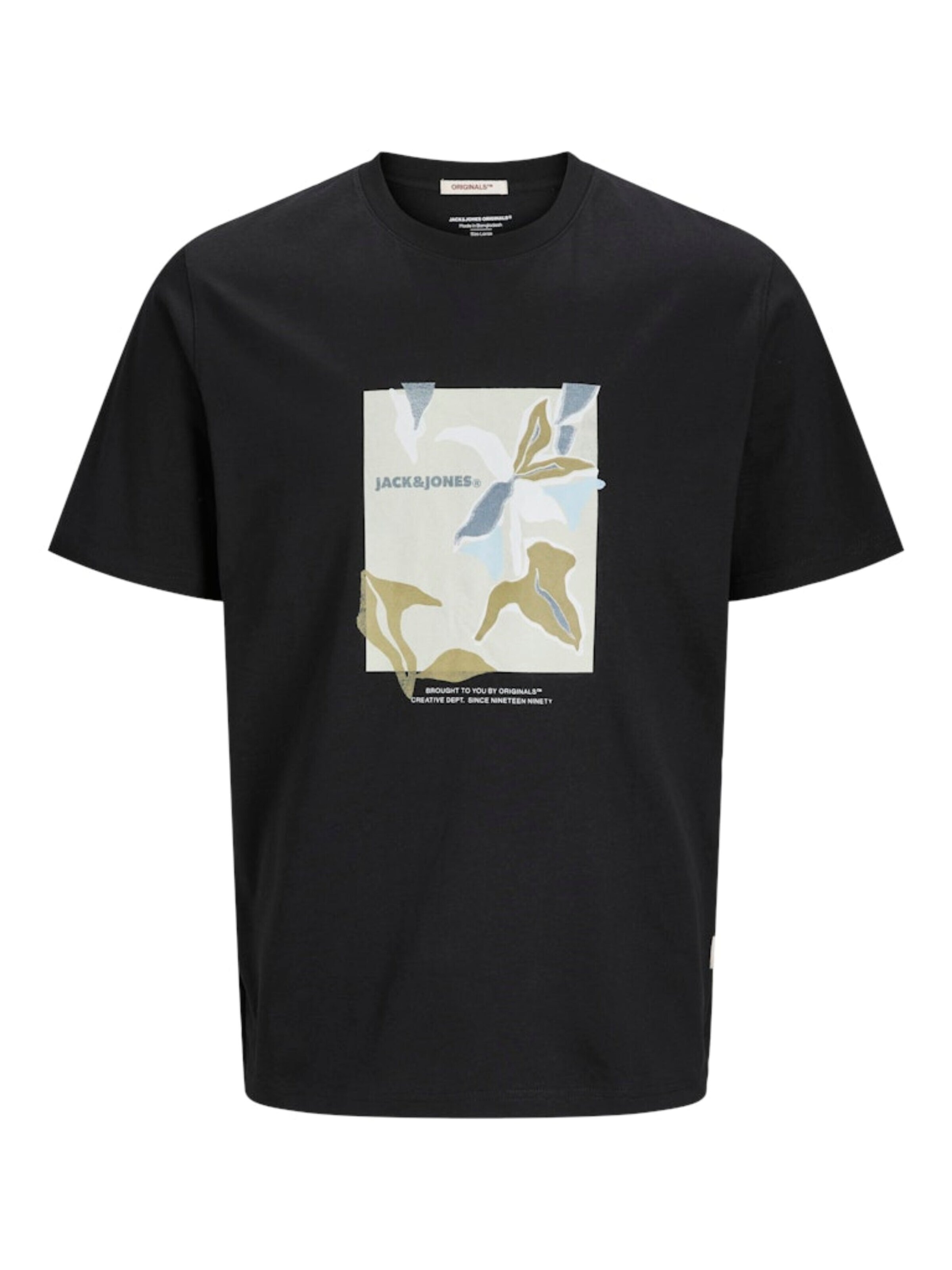 JACK & JONES Shirt 'JORALMERIA' in Black: front