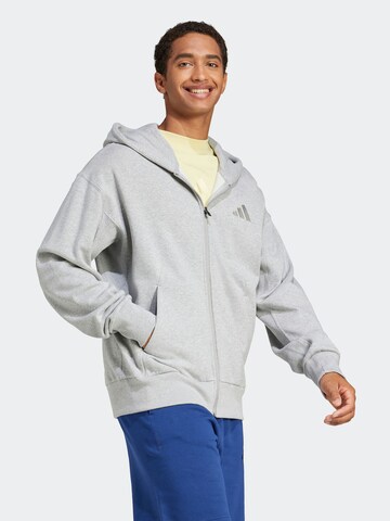 Giacca di felpa sportiva 'ALL SZN' di ADIDAS SPORTSWEAR in grigio: frontale