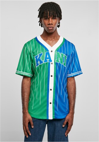 Karl Kani Shirt 'Serif' in Blauw: voorkant