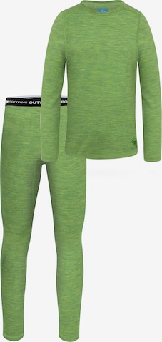 Ensemble de linge normani en vert : devant