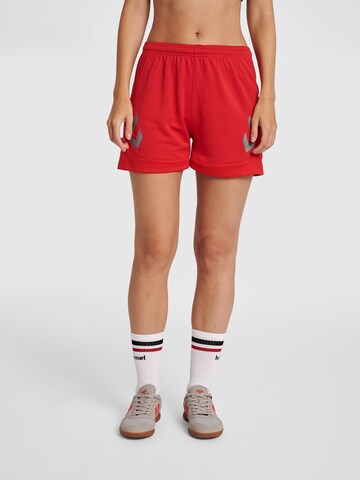 Hummel Regular Sports trousers in Red: front