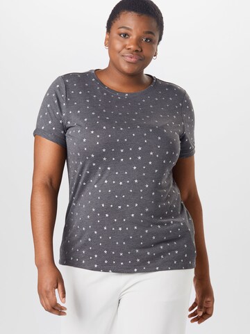 ONLY Carmakoma T-shirt 'Linda' i grå: framsida