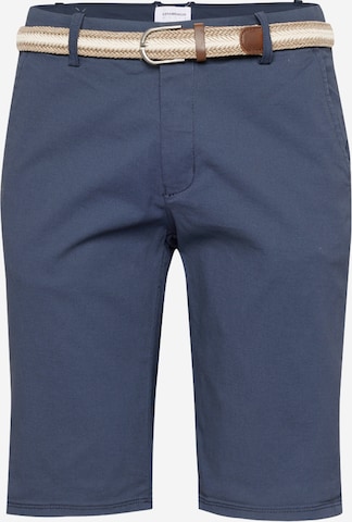 Lindbergh Chino 'Superflex' in Blauw: voorkant