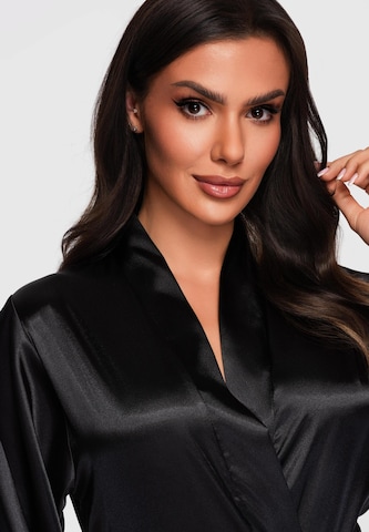 Ombre Dressing gown in Black