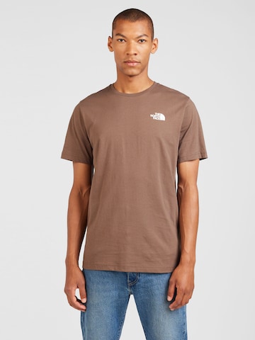 THE NORTH FACE - Camiseta 'REDBOX' en marrón