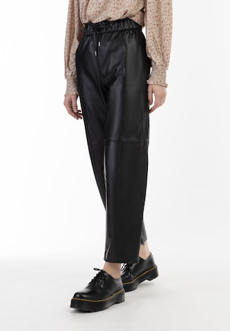 DreiMaster Vintage Loosefit Broek in Zwart: voorkant