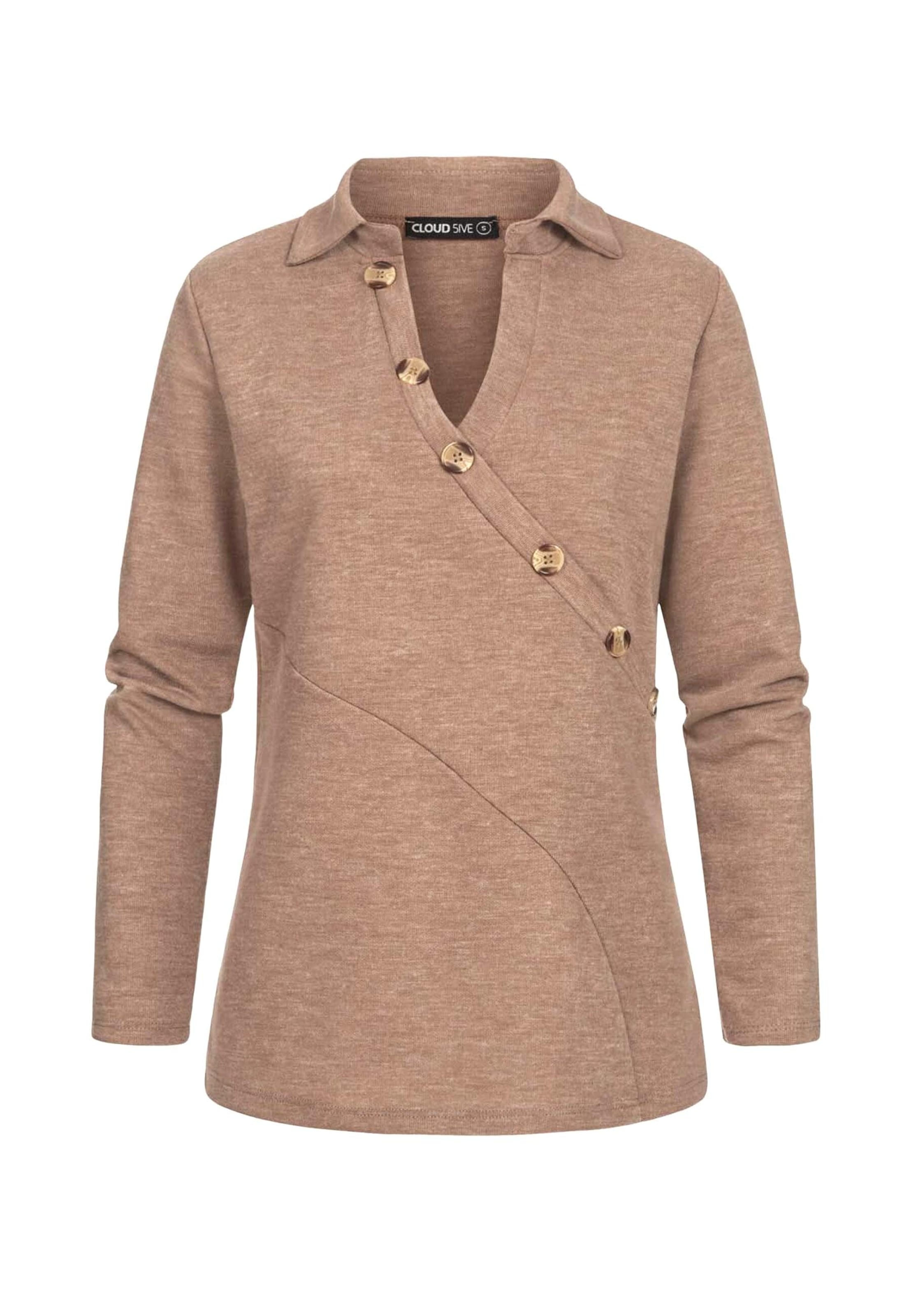 Cloud5ive Pullover in Braun: Vorderseite