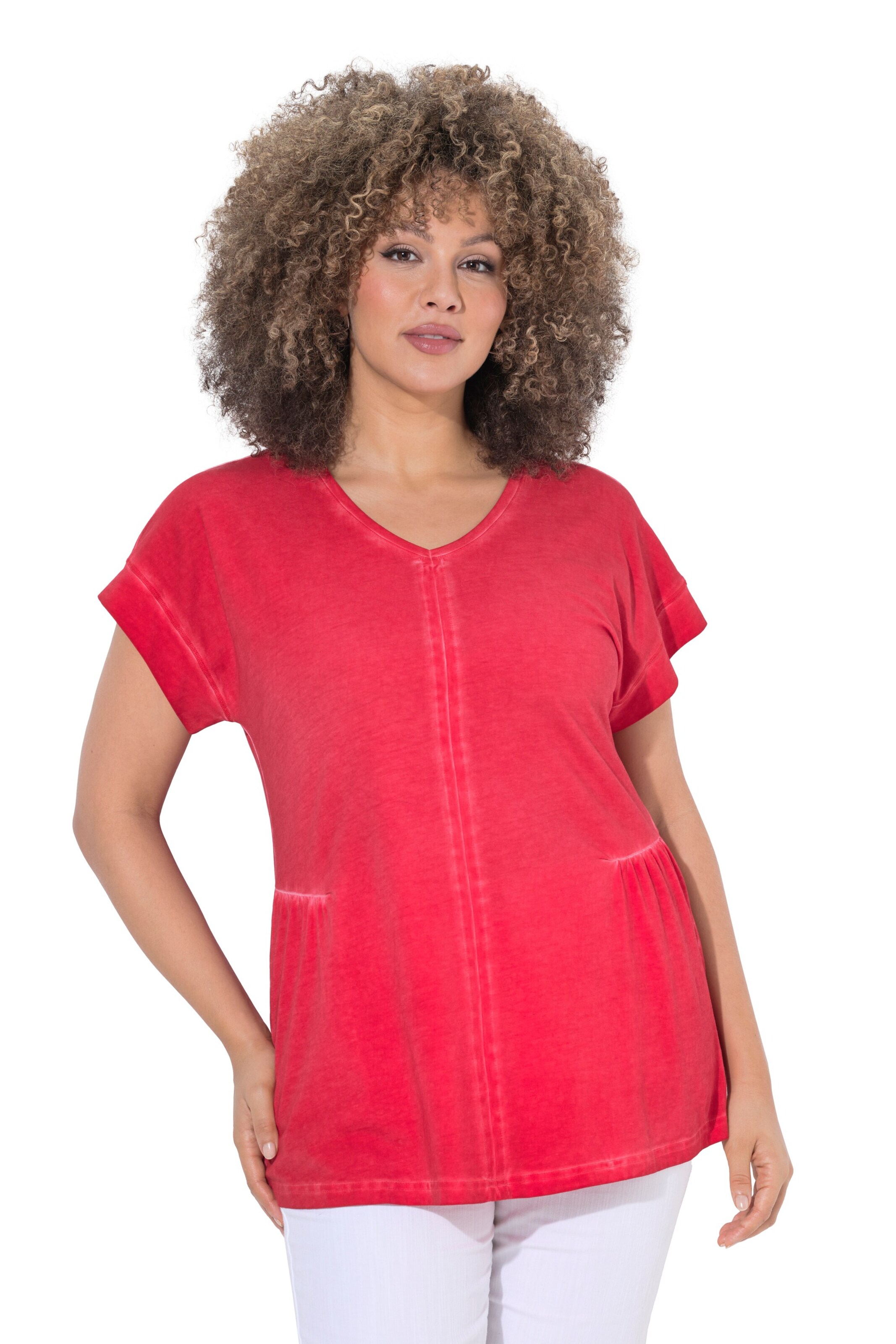 Ulla Popken Shirt in Rot: Vorderseite
