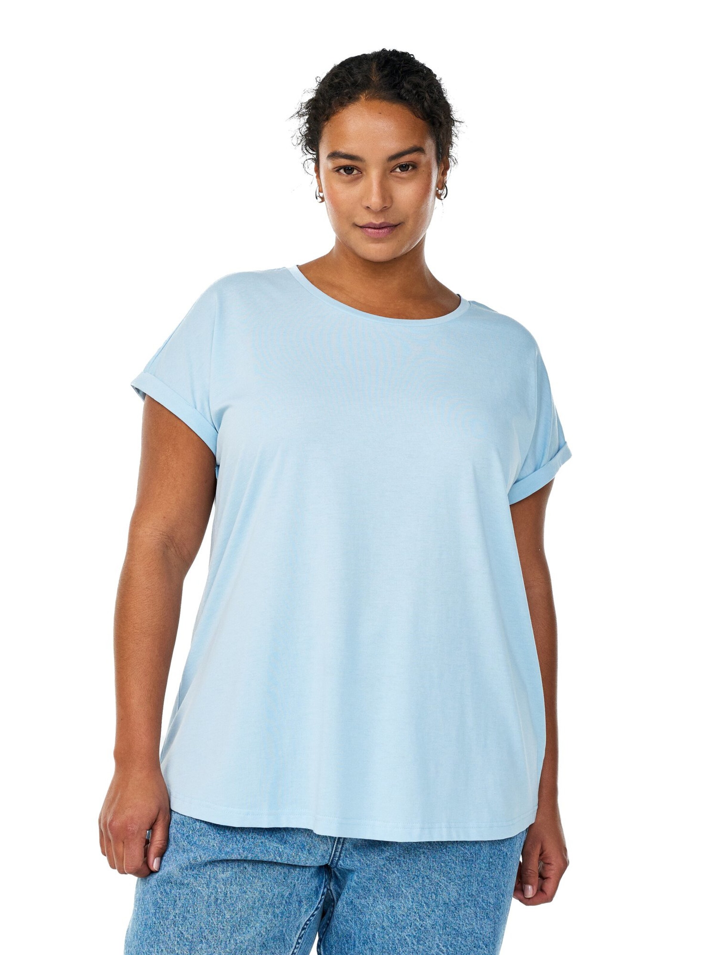 Zizzi Tričko 'MKatja' – modrá: přední strana