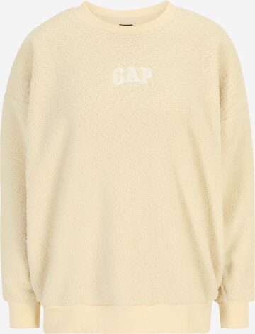 Sweat-shirt Gap Petite en beige : devant