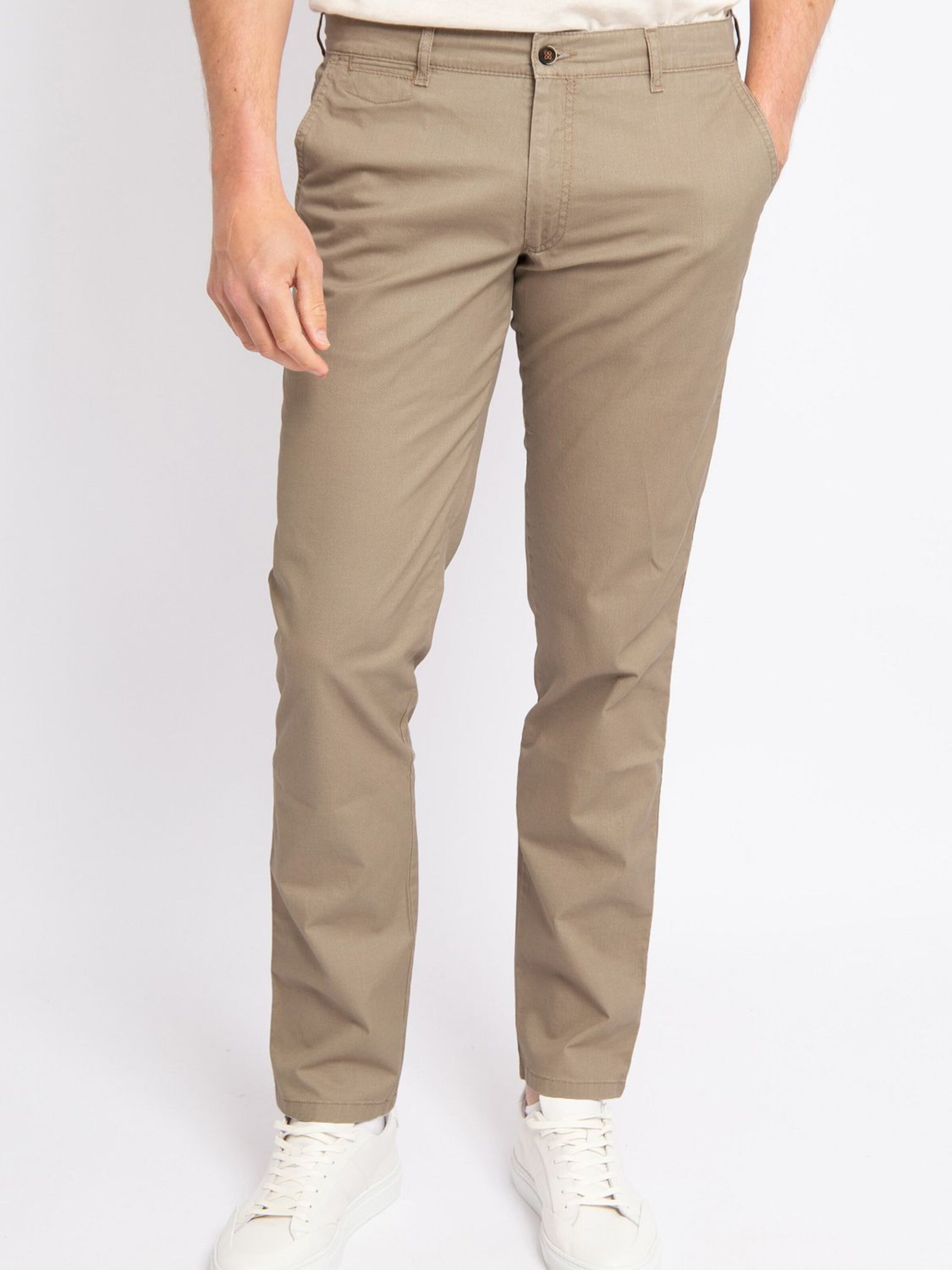 Coupe slim Pantalon chino 'Plato' Suitable en vert : devant