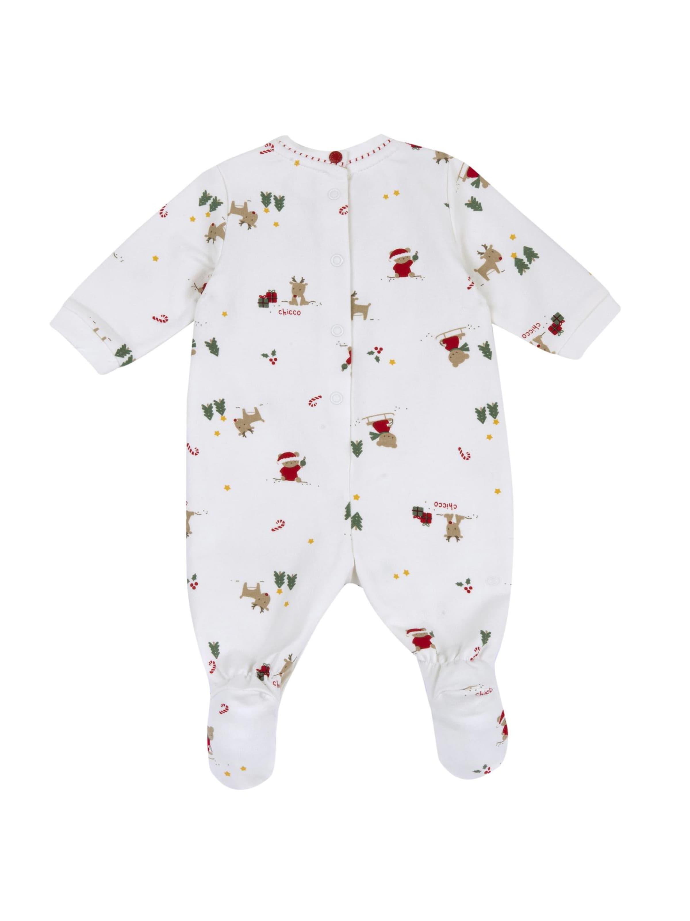 Chicco - Pijama entero/body en blanco
