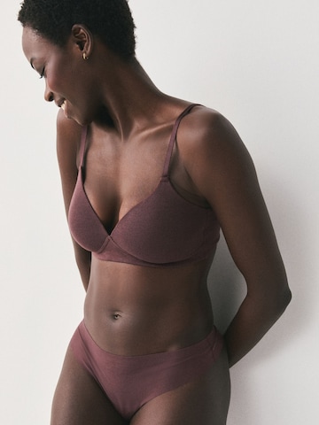 Next T-shirt BH in Bruin: voorkant