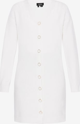 usha BLACK LABEL Strickjacke in Weiß: Vorderseite