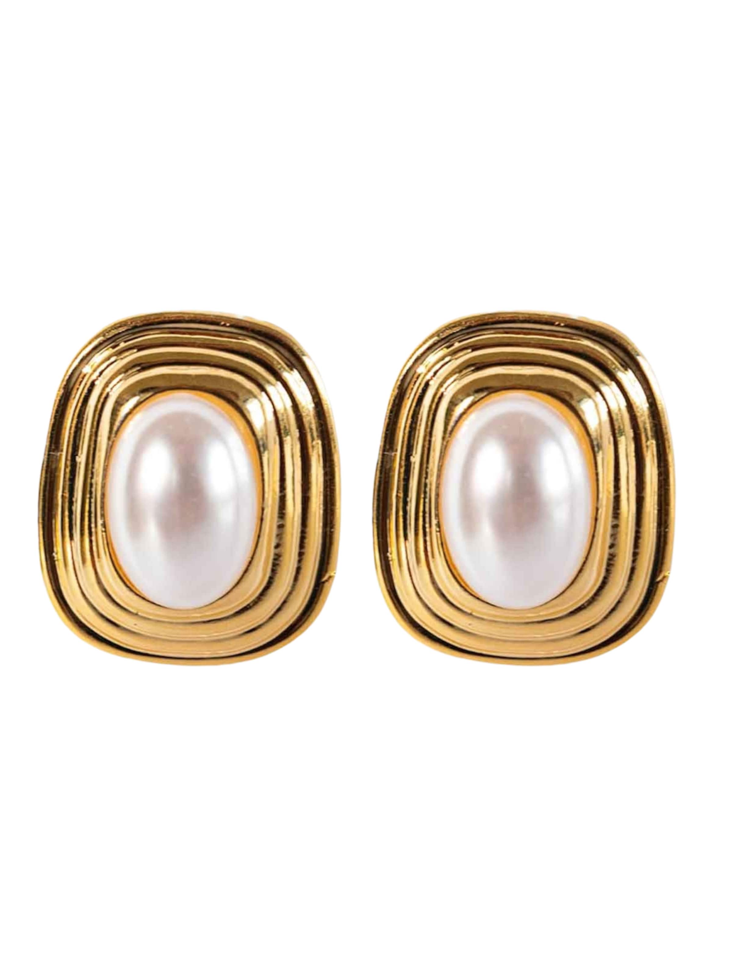 RteRme Earrings 'Cara Earrings' in Gold: front