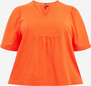 Vero Moda Curve Bluse 'GIANA' in Orange: predná strana