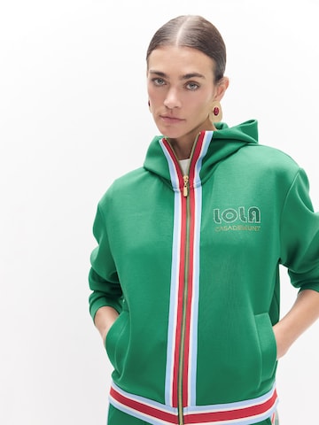 Lola Casademunt Sweatjacke in Grün: Vorderseite