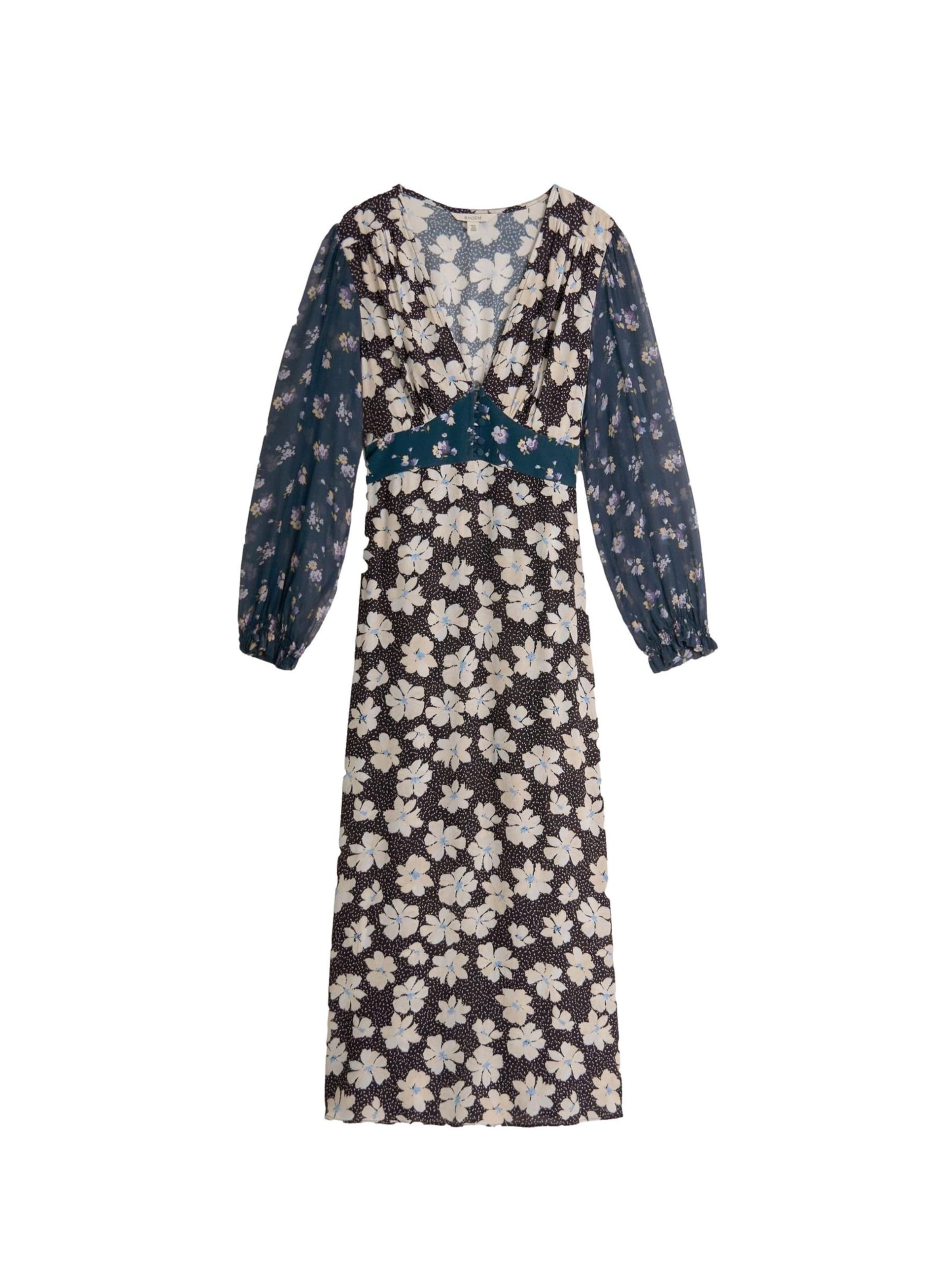 Robe Bhoem en mélange de couleurs : devant