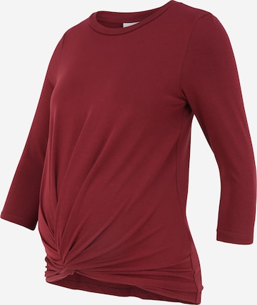 MAMALICIOUS T-shirt 'MACY' i röd: framsida
