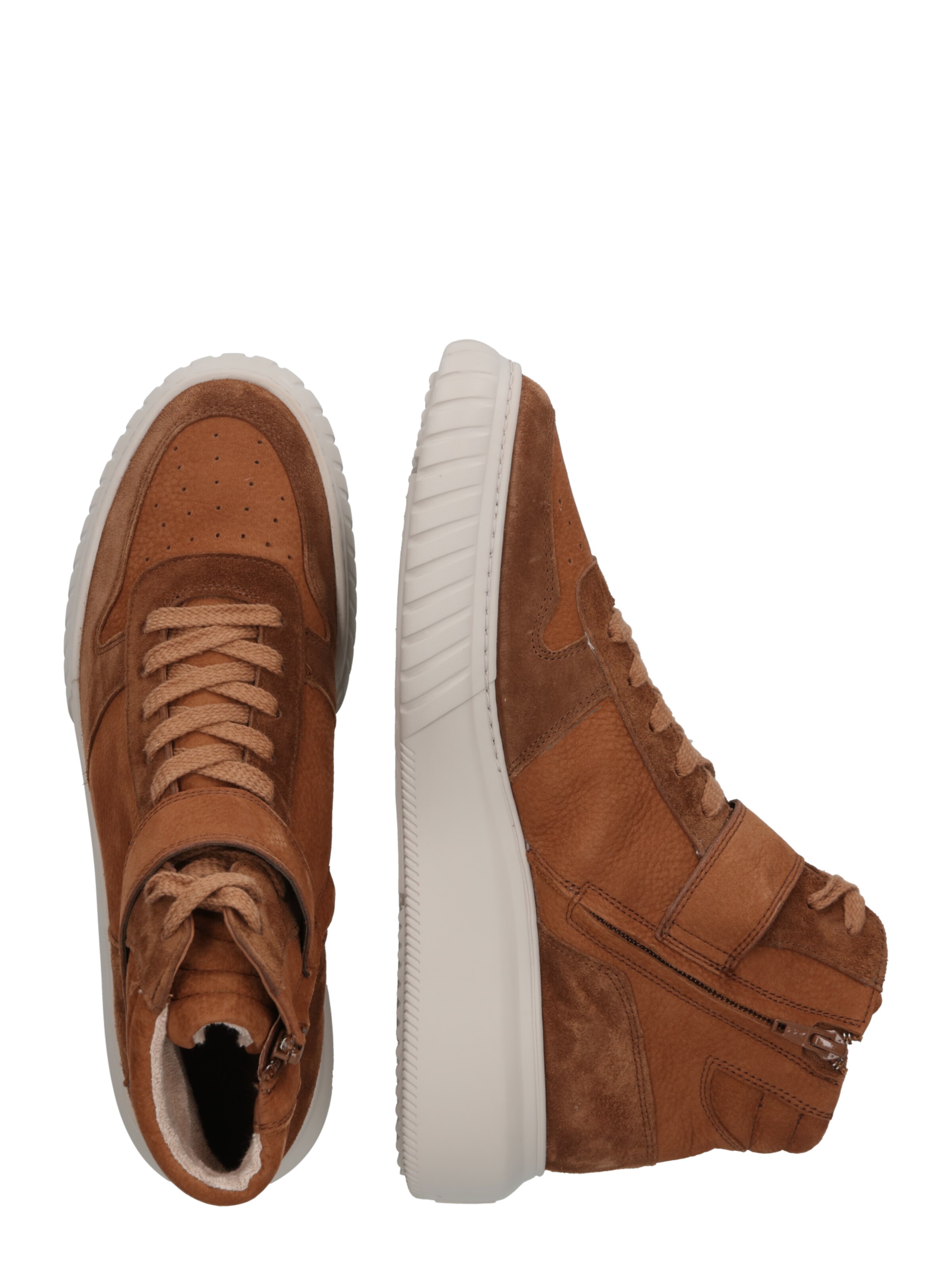 Paul Green Sneakers hoog in Bruin