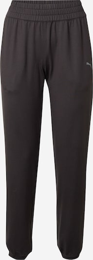 PUMA Pantalon de sport 'STUDIO FOUNDATIONS' en brun foncé / gris argenté, Vue avec produit