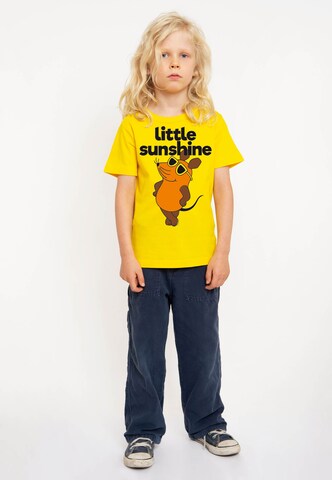 LOGOSHIRT Shirt 'Maus - Little Sunshine' in Geel