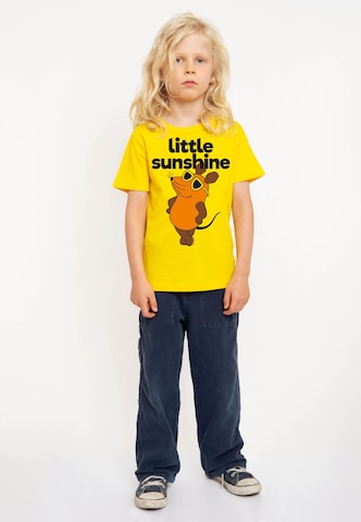 LOGOSHIRT Shirt 'Maus - Little Sunshine' in Gelb