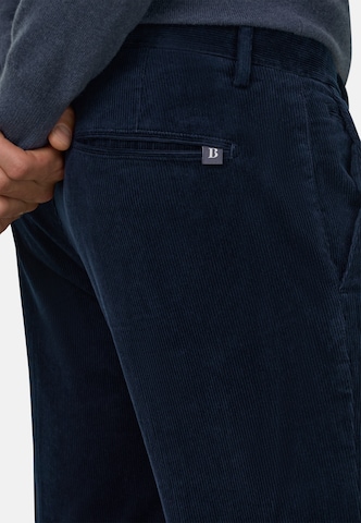 Boggi Milano Slim fit Chino trousers in Blue: back