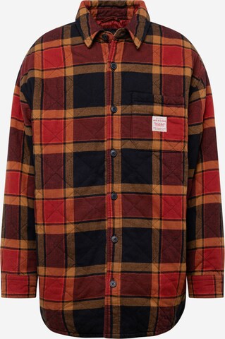 LEVI'S ® Демисезонная куртка 'Parkside Overshirt' в Красный: спереди