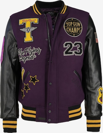 TOP GUN Between-Season Jacket in Purple: front