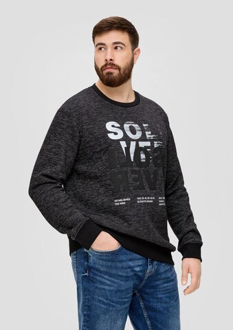 Sweat-shirt s.Oliver en noir : devant