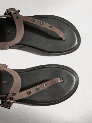 Next T-Bar Sandals in Brown