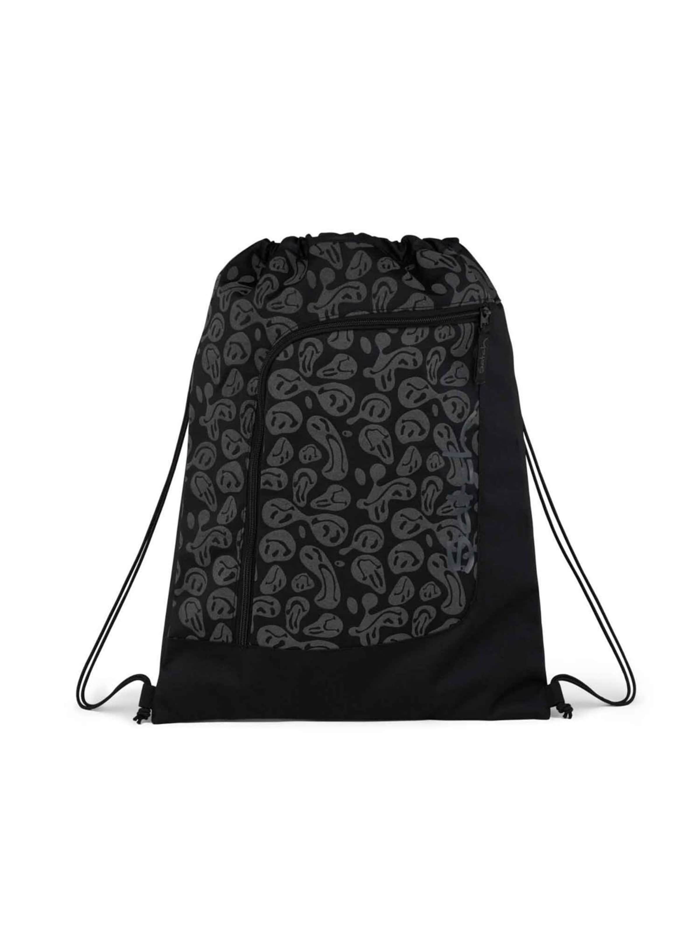 Satch Rugzak 'Blurry Faces Special Edition' in Zwart