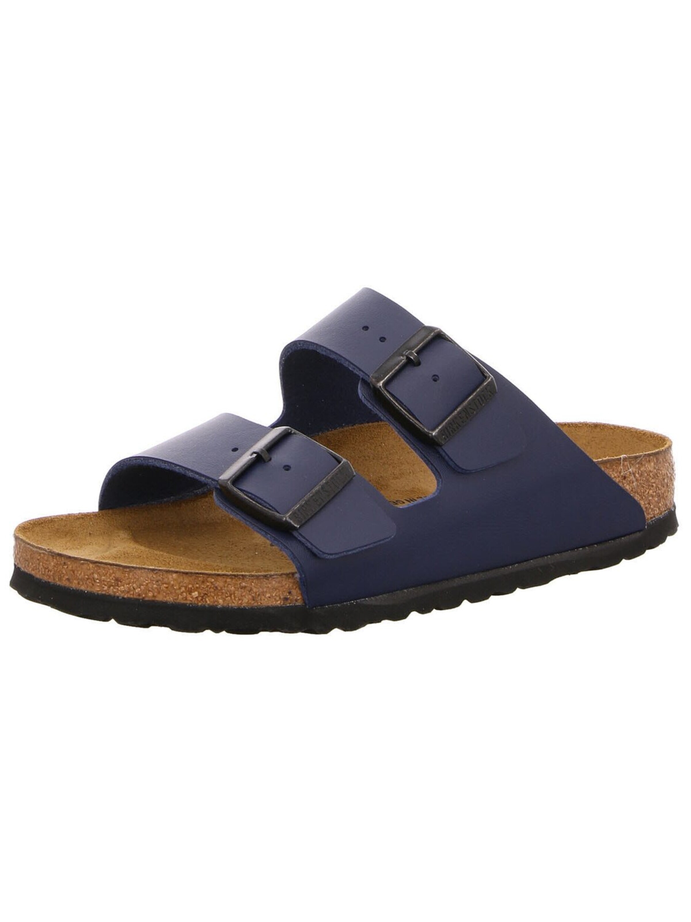 BIRKENSTOCK Muiltjes 'Komfort Stiefel Damen 51753 Kunststoff (Synthetik) in blau' in Blauw: voorkant