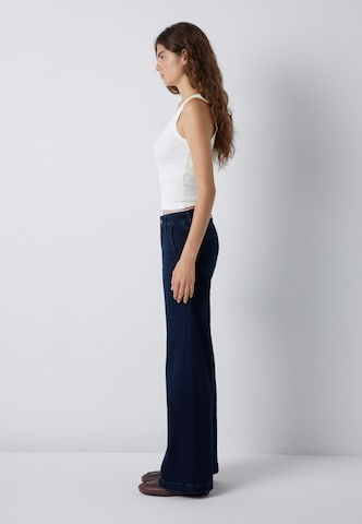 évasé Jean 'VIVECA' Mavi en bleu