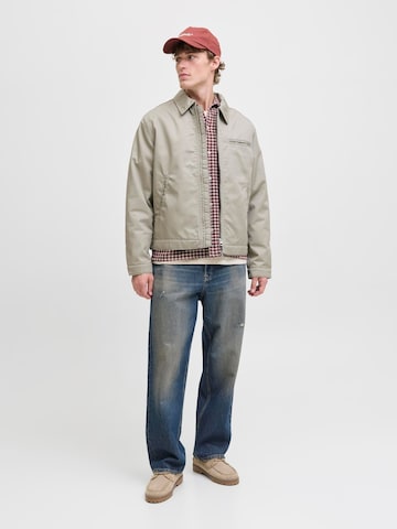 JACK & JONES Regular fit Button Up Shirt in Red