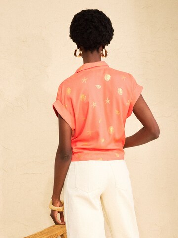 love & roses Blus i orange