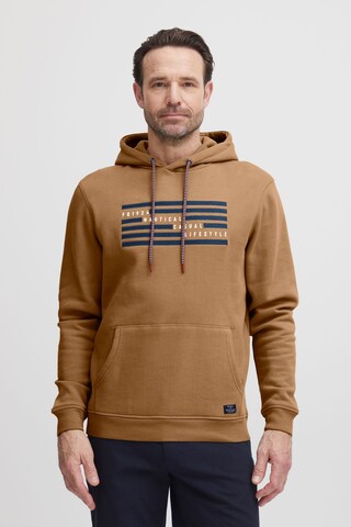 Felpa di FQ1924 in marrone: frontale