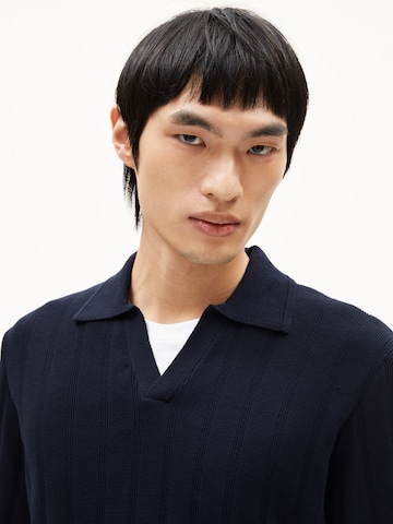 ARMEDANGELS Strickshirt AARVEN (GOTS) in Blau