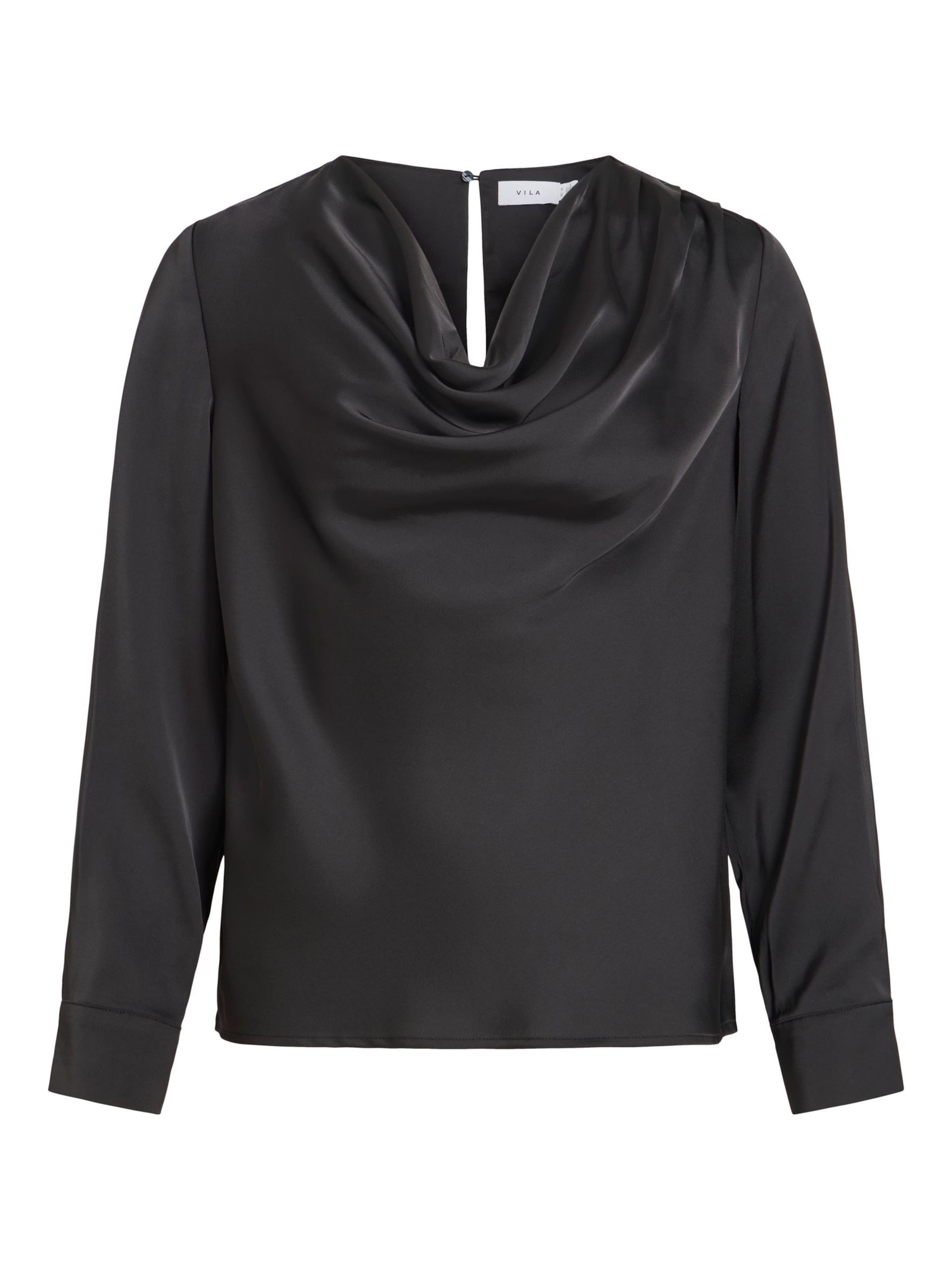 VILA - Camiseta en negro: frente