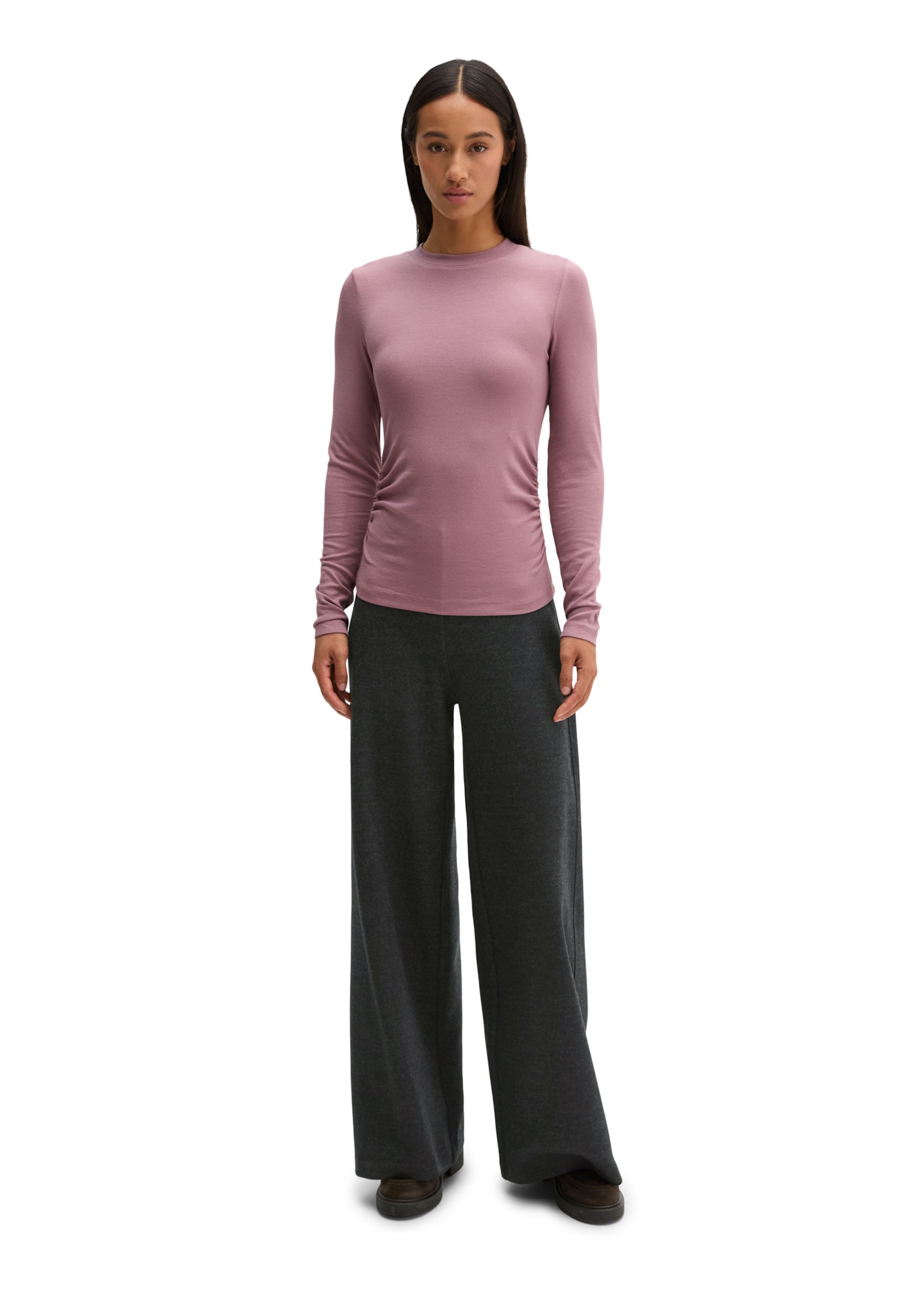 Marc O'Polo Shirt in Lila: voorkant