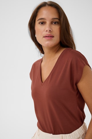 Kaffe T-Shirt 'KALise' in Braun